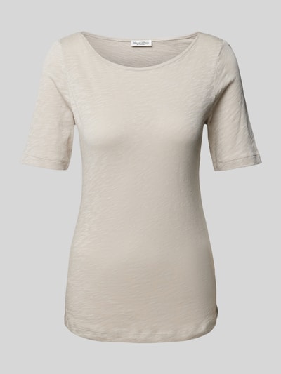 Marc O'Polo T-Shirt in unifarbenem Design mit Rundhalsausschnitt Beige 2