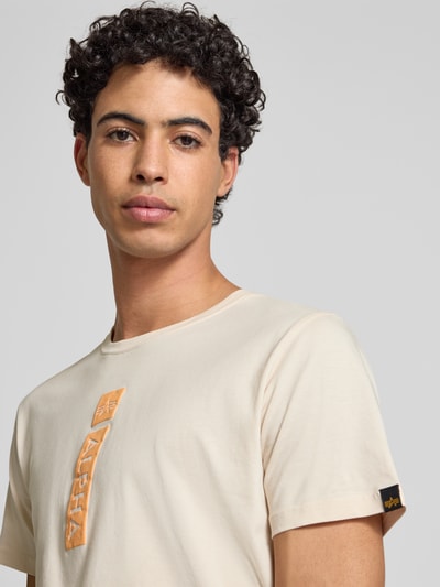 Alpha Industries T-shirt van zuiver katoen Offwhite - 3