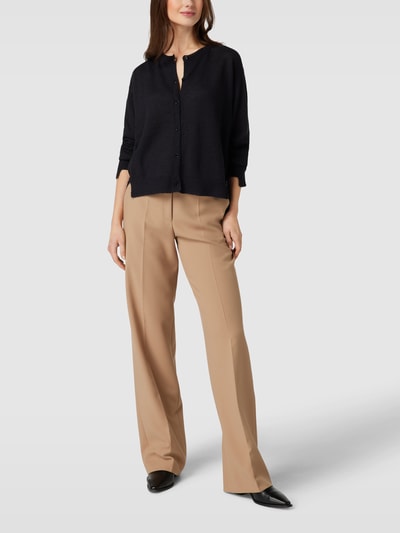 MaxMara Leisure Gebreid jack met doorknoopsluiting, model 'FUNGHI' Zwart - 1