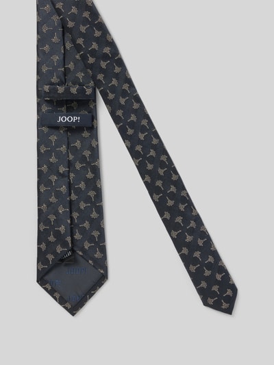Produktfoto, Seidenkrawatte im Allover-Look (7 cm) von JOOP! Collection, granatowy, wzór na całej powierzchni z fakturowanym wzorem, jedwab, klasyczny kształt, szerokość w rozmiarze 1: 7 cm