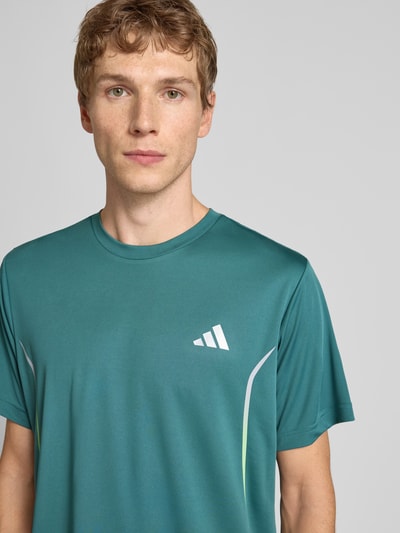 adidas Training T-shirt z nadrukiem z logo Butelkowy zielony 3