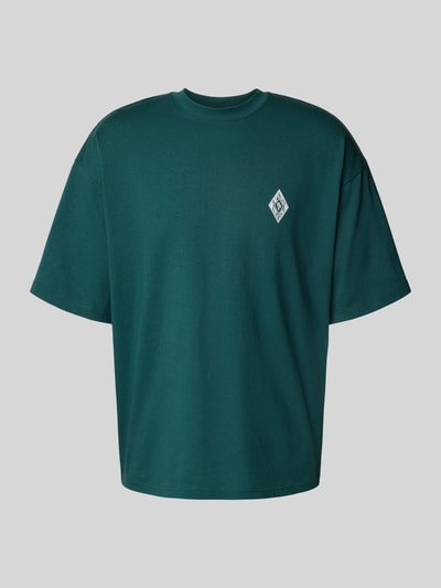 REVIEW T-shirt met ronde hals Donkergroen - 2