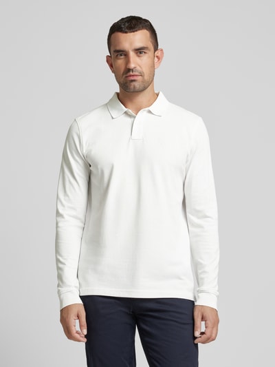 MCNEAL Regular Fit Poloshirt mit Label-Stitching Offwhite 4