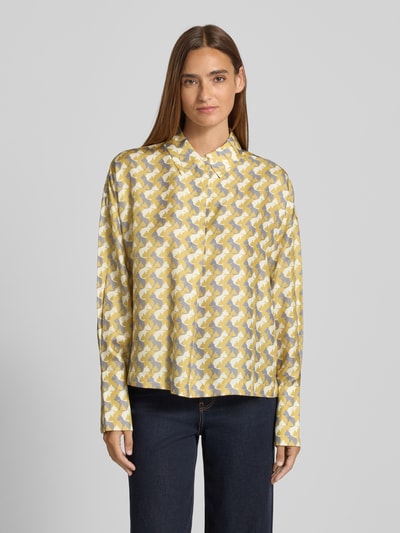Herzensangelegenheit Blusenshirt aus reiner Seide Senf 4