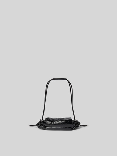 Diesel Shoulder Bag aus reinem Rindsleder Black 4