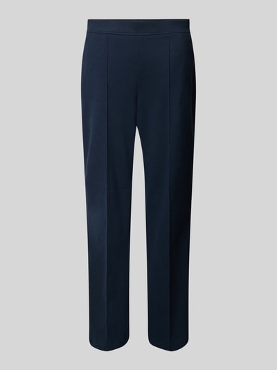 Christian Berg Woman Flared stoffen broek met vaste persplooien Donkerblauw - 2