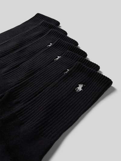 Polo Ralph Lauren Underwear Sokken met labelstitching in een set van 6 paar Zwart - 2