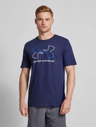 Under Armour T-Shirt mit Rundhalsausschnitt Modell 'FOUNDATION' Marine 4