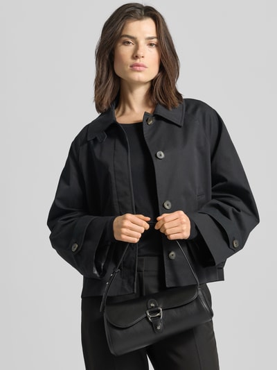 Lauren Ralph Lauren Handbag aus echtem Rindsleder mit Logo-Applikation Black 1