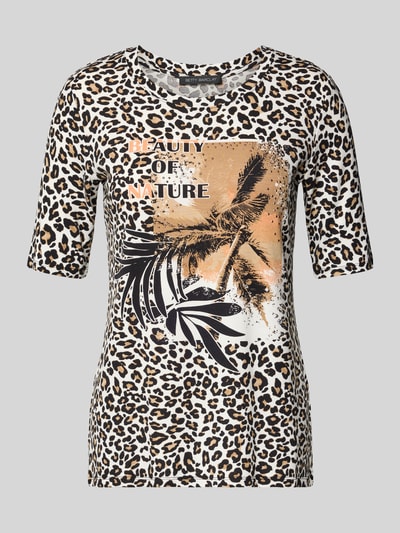 Betty Barclay T-shirt z okrągłym dekoltem i rękawami o dł. 1/2 Czarny 2