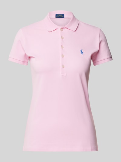 Polo Ralph Lauren Poloshirt mit Label-Stitching Modell 'JULIE' Rosa 1