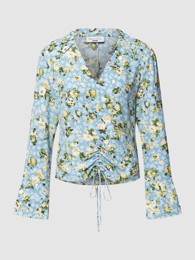 Marc O'Polo Denim Blouse met bloemmotief Lichtblauw - 2