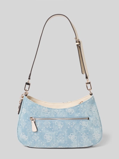 GUESS Torba na ramię z czystej bawełny model 'Noelle' Jeansowy niebieski 3