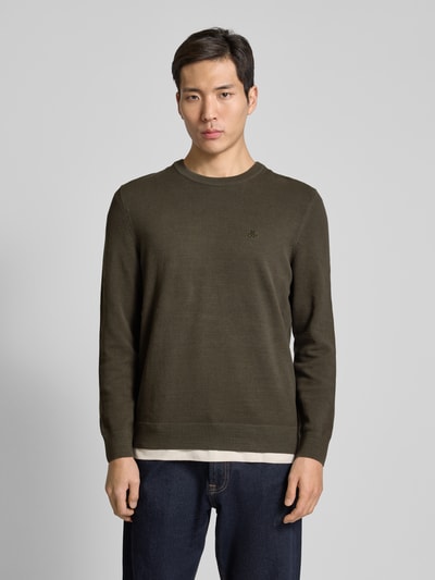 Marc O'Polo Regular Fit Pullover aus reiner Baumwolle  Oliv 4