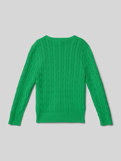 Polo Ralph Lauren Teens Gebreide pullover met ribboorden Groen - 3