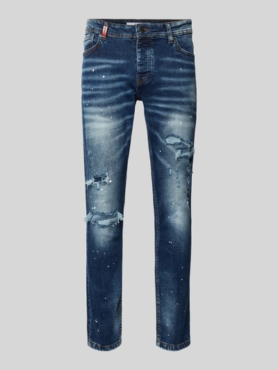 2Y Studios Slim Fit Jeans mit 5-Pocket-Design Modell 'VICTOR' Jeansblau 2