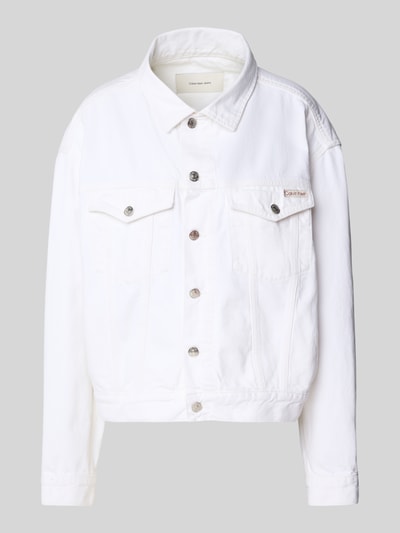 Calvin Klein Jeans Jeansjack met labelpatch Wit - 2
