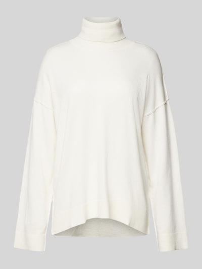 My Essential Wardrobe Rollkragenpullover mit überschnittenen Schultern Modell 'Emma' Offwhite 2