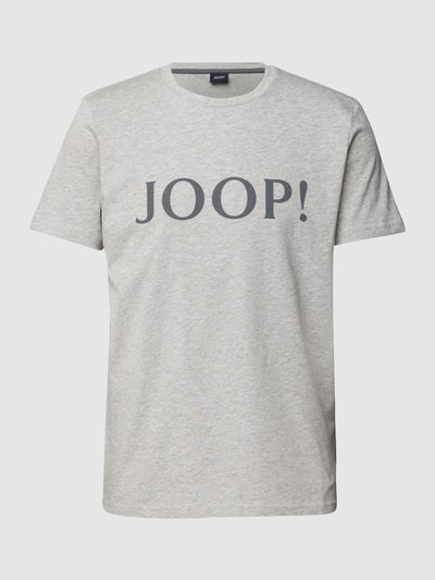 JOOP! Collection T-shirt met labelprint, model 'Alerio' Zilver - 2