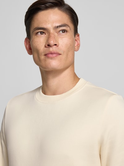 MCNEAL Regular Fit Sweatshirt aus Baumwoll-Mix mit Rundhalsausschnitt Ecru 3