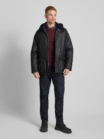 Barbour Jacke mit Pattentaschen Modell 'MODERN BEAUFORT' Marine 1