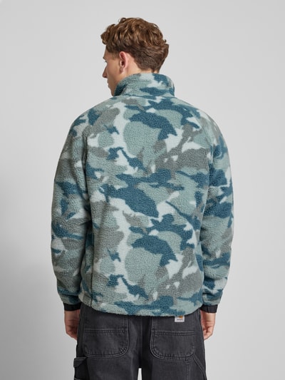 Helly Hansen Kurtka Sherpa z kieszenią na piersi model ‘Panorama Printed Pile’ Grafitowy 5