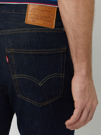 Levi's® Jeansy o kroju tapered fit z bawełny model ‘502’ — ‘Water<Less™’ Jeansowy niebieski 3