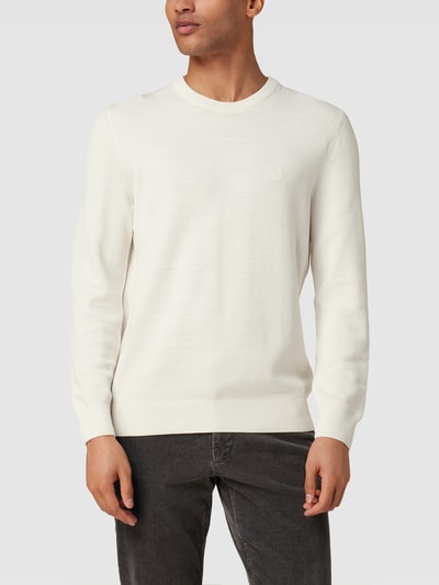 Marc O'Polo Strickpullover mit Rundhalsausschnitt Modell 'Crewneck' Offwhite 4