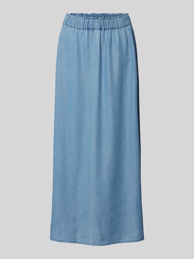 Only Długa spódnica z imitacji denimu model ‘PEMA VENEDIG’ Jeansowy niebieski 2