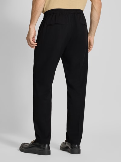 Antony Morato Loose Fit Stoffhose aus Leinen-Viskose-Mix Modell 'NEIL' Black 5