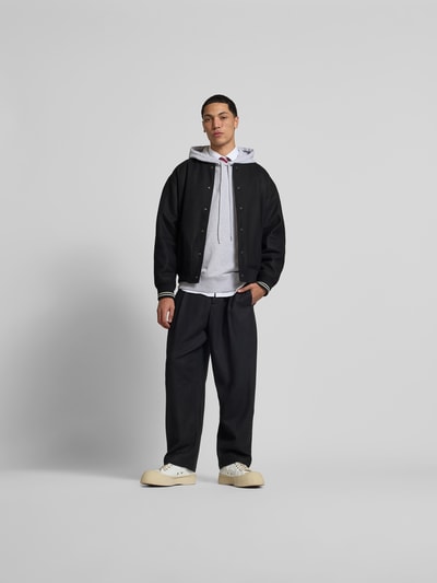 MAISON KITSUNÉ Blouson mit gerippten Abschlüssen Black 1