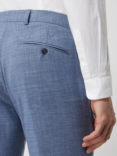 Selected Homme Slim fit pantalon met wol, model 'Oasis' Blauw - 3