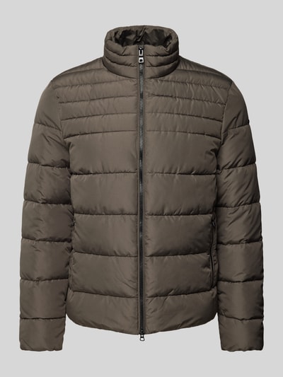 Geox Steppjacke mit Stehkragen Oliv 1