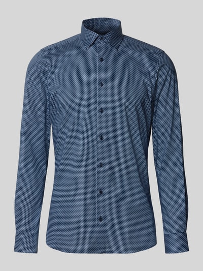OLYMP Level Five Slim fit zakelijk overhemd met kentkraag Marineblauw - 2