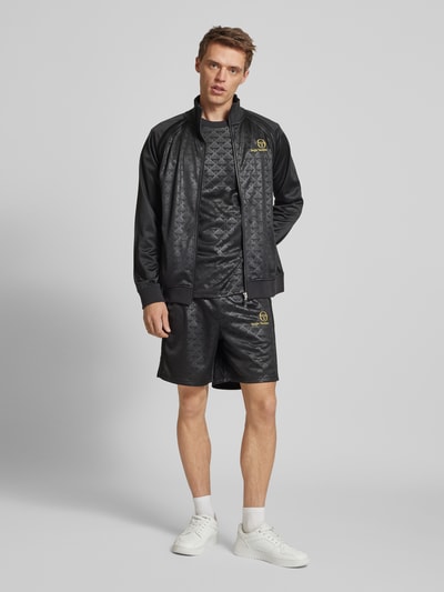 SERGIO TACCHINI T-shirt met labelstitching Zwart - 1