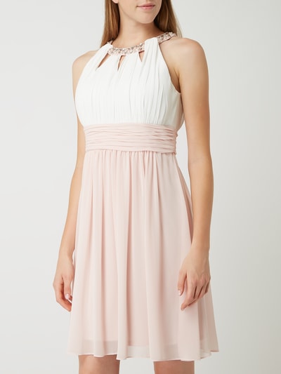 Jake*s Cocktail Cocktailkleid aus Chiffon mit Ziersteinen  Rosa 4