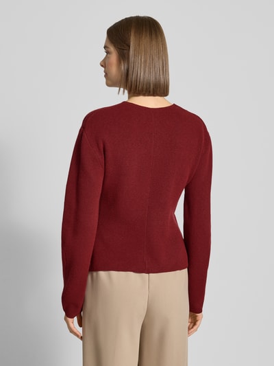 Gina Tricot Strickjacke mit Knopfleiste Bordeaux 5