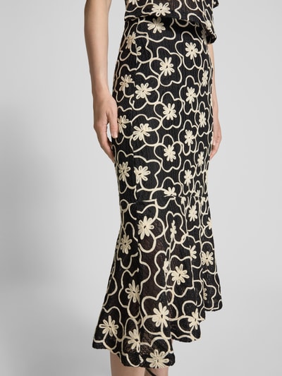 GUIDO MARIA KRETSCHMER WOMAN Midirock im semitransparenten Design Black 3