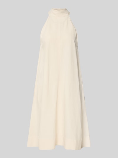Produktfoto, Minikleid mit Eingrifftaschen Modell 'Qileen' von Someday aus cremefarbenem Viskose-Leinen-Mix, lockerer Schnitt, glatte Textur