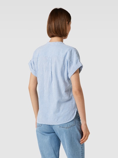 Montego Comfortabele blouse met opstaande kraag Blauw - 5