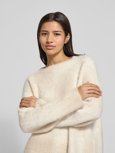 Someday Gebreide pullover met ribboorden, model 'Teonie' Beige gemêleerd - 3