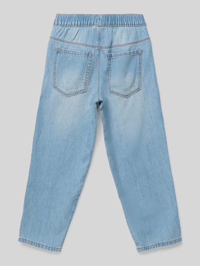 Produktfoto, Loose Fit Jeans aus reiner Baumwolle von s.Oliver RED LABEL für dzieci, jasnoniebieski denim, elastyczny pas, 5 kieszeni, jednolity kolor, materiał denim