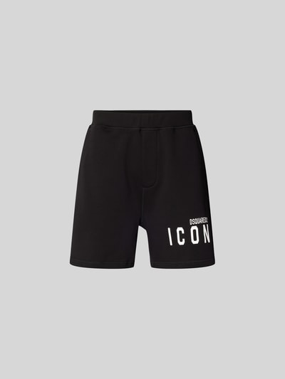 Dsquared2 Sweatshorts mit elastischem Bund Black 1