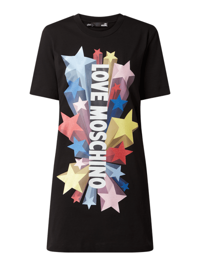 Love Moschino Sukienka koszulowa z bawełny 











 Czarny 2