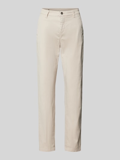 MAC Slim fit chino met verkort model, model 'TURN UP' Offwhite - 2