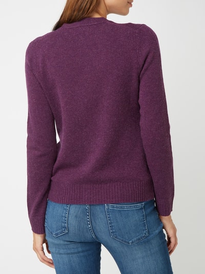 Christian Berg Woman Cardigan aus Merinowolle  Purple Melange 5