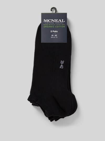 MCNEAL Sneakersocken mit Stretch-Anteil im 5er-Pack Black 3