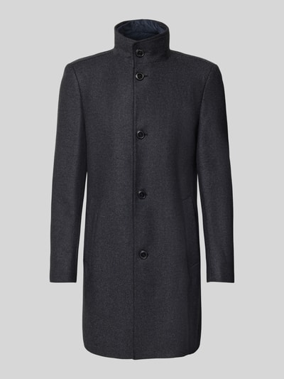 BOSS Slim Fit Wollmantel aus Woll-Mix Modell 'HYDE' Marine 2