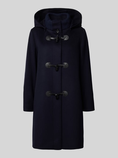 ICONS Cinzia Rocca Wollen jas met kasjmier Marineblauw - 2