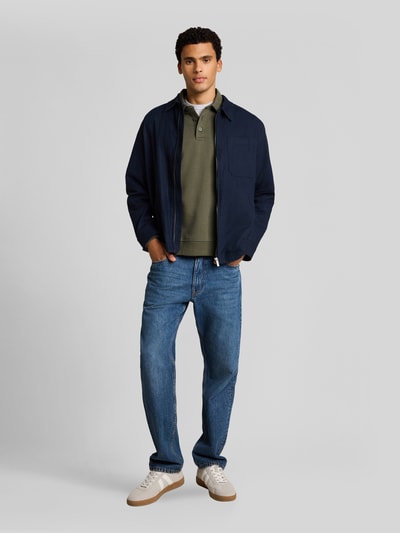 Tom Tailor Denim Regular Fit Poloshirt aus Baumwoll-Mix Oliv 1